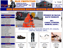 Tablet Screenshot of elge-protection.com